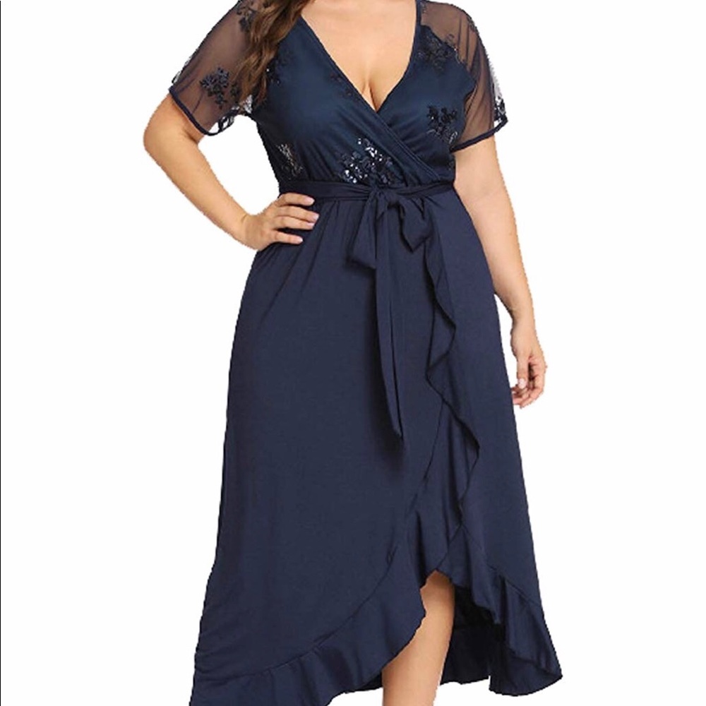 Esprila Women’s Blue plus size dress